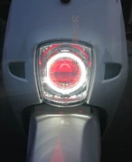 林海 酷 奇 CUXI100 xe gắn máy đèn pha lắp ráp đôi ánh sáng ống kính mắt thiên thần ma quỷ mắt xenon đèn lắp ráp