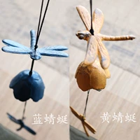 Японский стиль чугунный ветровой чип Dragonfly Feng Bell Metal Iron Bell Японский ветер в стиле ветряной колокол. Железное колоколо