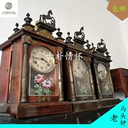 Old đối tượng dân gian linh tinh đồ cổ Cộng Hòa của Trung Quốc đồng hồ cũ đồng hồ cũ đồng hồ treo tường horse head đồ trang trí đồng hồ bộ sưu tập trang trí nỗi nhớ