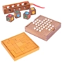 Checkers độc quý tộc cờ vua hai màu cờ vua ngay lập tức điên não 13 khối board games trẻ em cờ vua đồ chơi giáo dục đồ chơi bằng gỗ