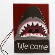 Sáng tạo cá mập miệng lớn đa chức năng gói hộ chiếu du lịch bộ hộ chiếu ID thẻ lưu trữ bộ thẻ gói hộ chiếu