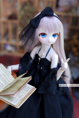 taobao agent Tramot {长 款 · long style · black} BJD 1/4 point MDD/MSD Xiongmei baby clothing and wind and clothing foreign dress