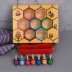 Montessori Early Learning Montessori hỗ trợ giảng dạy thư mục Bee hạt tập phối hợp tay-mắt bộ não để phát triển đồ chơi giáo dục Đồ chơi bằng gỗ
