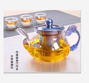 Nhiệt độ cao thủy tinh chịu nhiệt ấm trà, bình, hoa ấm trà, trà đen, bộ trà, bộ lọc trong suốt, công suất sưởi ấm