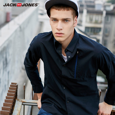 JackJones Jack Jones bông của nam giới chỉ tay áo dài 216305570 áo sơ mi cộc tay nam Áo