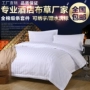 Khách sạn giường bán buôn bông denim ba mảnh Khách sạn dày vải lanh trắng bộ chăn - Bộ đồ giường bốn mảnh bộ chăn ga