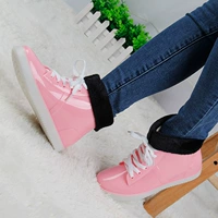 Корейская модная ботинка дождя женская короткая труба студенты -шнурки с бархатными дождевыми ботинками, резиновые коньки для взрослых, водонепроницаемые туфли с низким уровнем