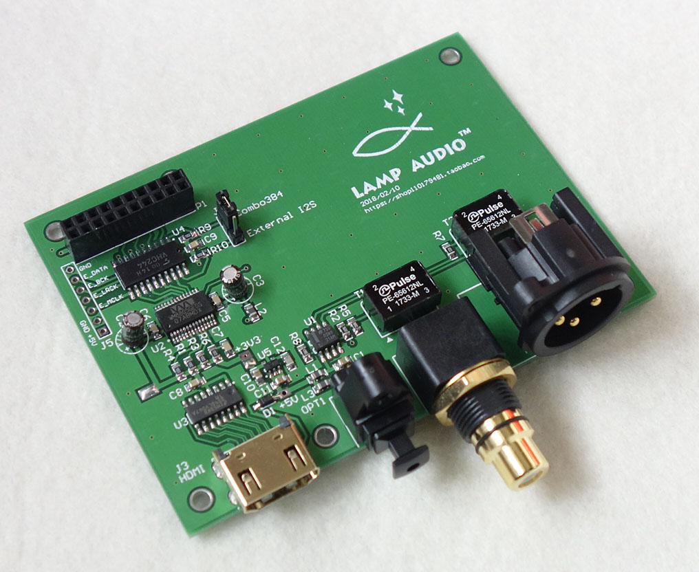Italy Amanero+XMOS Interface Sample Rate Display AK4118 SPDIF I2S Switching