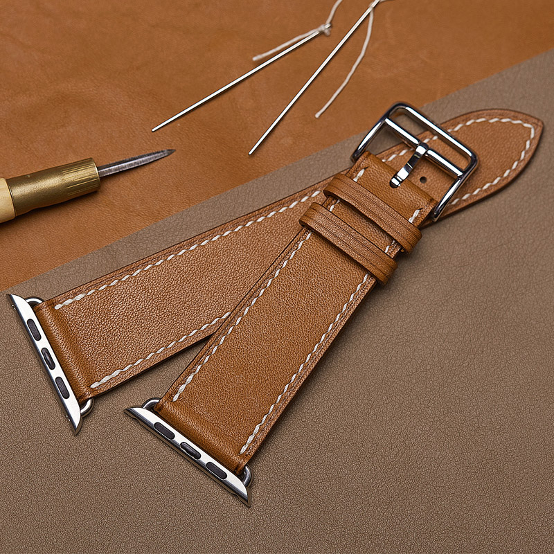 Browniwatch Watch strap manual genuine leather apple watch Wrist watch Watch strap apply Apple Series 6 / 54 / 321