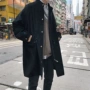 Mùa thu đông 2018 mới áo gió kẻ sọc phiên bản Hàn Quốc của xu hướng quần áo áo khoác học sinh nam dài áo gió không thấm nước
