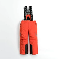 Детские лыжные подтяжки, водонепроницаемые удерживающие тепло штаны для мальчиков, высокая талия, подходит для подростков