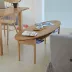 HR nội thất nhà hiện đại tối giản tất cả phòng khách gỗ sồi phòng ngủ thấp bàn gỗ hình bầu dục rắn tròn bàn cà phê - Bàn trà Bàn trà