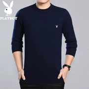 Playboy áo len nam trung niên mui trần lỏng lẻo vòng cổ áo len cashmere mùa đông đan áo len cha