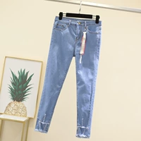 Летние джинсы, штаны, эластичный комбинезон, в корейском стиле