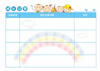 Запись роста (синий