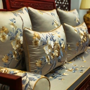 Mới của Trung Quốc- phong cách gỗ gụ sofa đệm đệm thiết lập cổ điển rắn gỗ ghế đệm đệm Luohan nệm năm mảnh