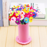 Maogen hoa mẫu giáo trẻ em handmade TỰ LÀM câu đố cha mẹ và con sáng tạo chậu hoa chậu giáo viên món quà kỳ nghỉ