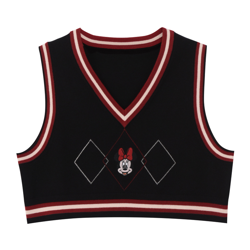 BlackDisney to grant authorization original Sennu tribe fashion confidante Thin Outside Sleeveless V-collar knitting Vest have cash less than that is registered in the accounts summer