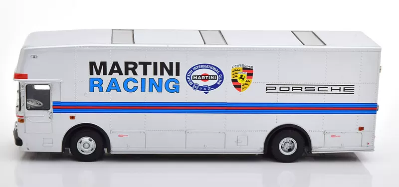 [Schuco 1:43 Mercedes Benz O317 保时捷运输车 马天尼涂装海外购]