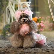 Cubs bọt nguyên bản cao cấp phổ biến váy thú cưng Màu hồng đẹp nặng nề công việc lông thú cưng váy cưới - Quần áo & phụ kiện thú cưng