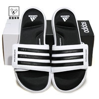Adidas siêu sao 5G thể thao dép màu đen và trắng bộ nhớ bông Velcro AC8702 dép đi trong nhà