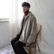 HXXS Phiên bản Hàn Quốc của thiết kế lớp tay áo len ngắn áo khoác lông lưới màu đỏ mùa đông áo khoác lông INS