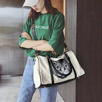 Cat túi du lịch nhỏ nữ xách tay phiên bản Hàn Quốc của túi duffel khoảng cách ngắn nam nhẹ du lịch công suất lớn thể thao túi thể dục túi đựng đồ cá nhân