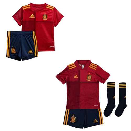 Оригинальная детская футбольная форма, комплект, Испания, 2020