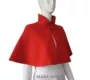Lớn màu đỏ siêu ngắn áo choàng 2017 mùa đông mới nữ Trung Quốc phong cách retro đứng cổ áo đính cườm áo len áo choàng áo phao nữ dáng dài