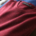 Của nam giới tinh khiết cashmere điểm sợi kẹp hoa áo len cơ bản đoạn hoang dã vòng cổ áo thun áo len nam 17ZYS-14 Áo len Cashmere