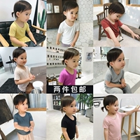 Chenchen mẹ bé trẻ em ngắn tay áo t-shirt nữ 2018 mùa hè mới bé phương thức ngắn tay áo t nữ bé áo trẻ em