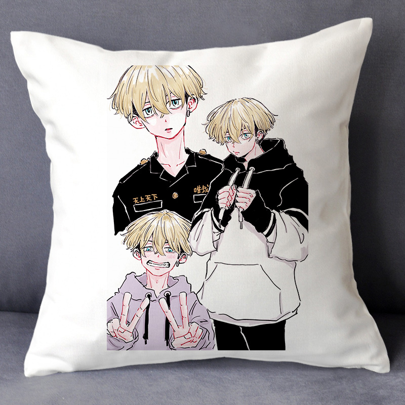 5Tokyo ten thousand Avenger cartoon cos periphery Same Garage Kit Pillow quilt Dual purpose Bedside Back cushion diy customized