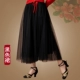 Черная длинная юбка