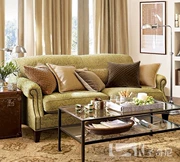 Spencer ba chỗ ngồi sofa Mỹ sofa vải sofa đinh tán vải sofa E lớp 06