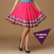 Розовая красная одиночная юбка