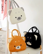 Phim hoạt hình sáng tạo ba màu chó Akita con chó túi đồ chơi sang trọng Xác Ướp túi mua sắm túi giản dị túi xách tay túi