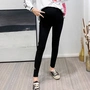 Quần bà bầu mùa thu quần legging cotton mẫu thời trang 2019 phiên bản mới của Hàn Quốc cho bà bầu hoang dã quần nâng bụng - Phụ nữ mang thai quần / quần bụng quần bầu ống rộng