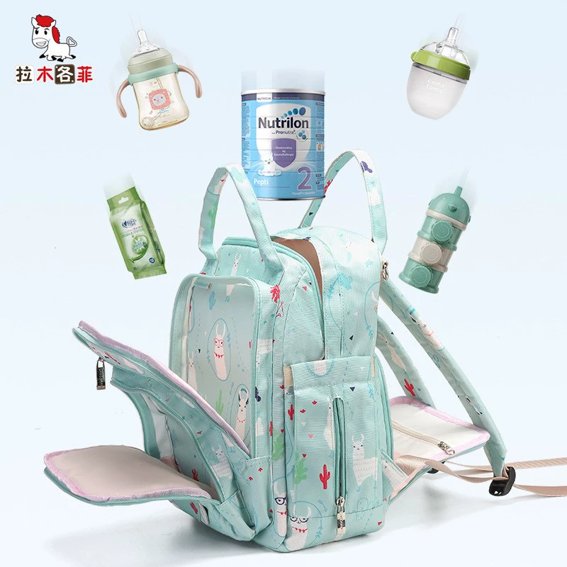 Mommy Bag Shoulder 2020 Ba lô thời trang đa chức năng Dung tích lớn Túi xách cho mẹ và bé đi chơi mới siêu nhẹ - Túi / túi Baby