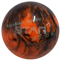 Mới! US ELITE elite bowling series "STAR" sao thẳng UFO bóng màu cam đen 	bộ bowling grow	