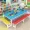 Bàn ghế văn phòng cho bé trai hình chữ nhật trẻ em bàn ghế trẻ em đơn giản bằng gỗ trường đôi nghệ thuật bàn vườn - Nội thất giảng dạy tại trường