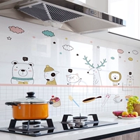 Термостойкая кухня, прозрачная самоклеющаяся водостойкая наклейка, маслопоглощающая настенная стираемая плита