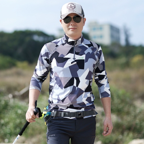 Дорожный быстросохнущий камуфляжный лонгслив, дышащая спортивная альпинистская тонкая летняя футболка подходит для пеших прогулок, длина макси, впитывает пот и запах, большой размер, быстрое высыхание