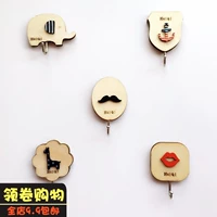 Крюк Сильная стена -Связанная липкая спальня Симпатичная стена не может снять домашний творческий мультфильм в корейской стране, европейский стиль