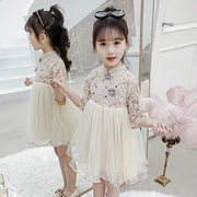 Trẻ em mặc váy trẻ em cung cấp 2019 xuân hè mới bé gái đầm ren bé gái nước ngoài không khí lưới công chúa - Khác