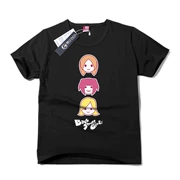 Chiều thứ hai của các sinh viên nữ đường phố lưng đen xung quanh áo phông ngắn tay Anime quần áo COS hoạt hình nam nữ