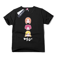 Chiều thứ hai của các sinh viên nữ đường phố lưng đen xung quanh áo phông ngắn tay Anime quần áo COS hoạt hình nam nữ hình dán