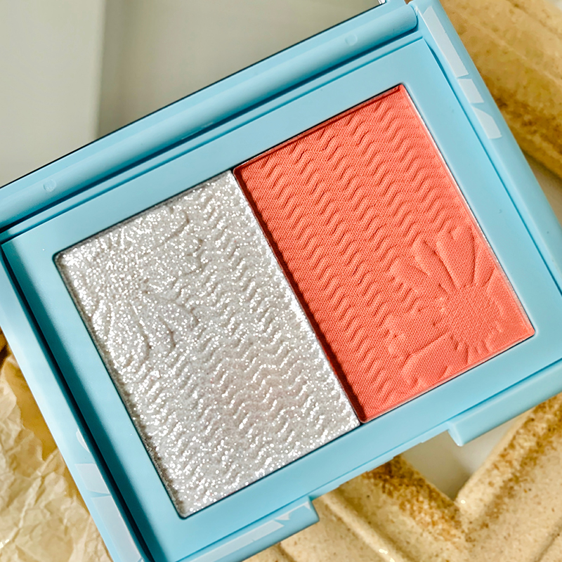 Platinum Diamond + Peach 03#Internet celebrity Hot money Blush Highlights modify one's face through surgery shadow Three in one body disc sun-cured female Rouge student At Par Minority brand