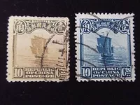 Trung Quốc bưu chính tem bán hàng bù đắp thuyền buồm màu in dấu tem kỷ niệm Fidelity nóng bán bộ sưu tập tem thư