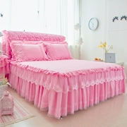 Hàn Quốc bông cưới giường ren bedspread váy Simmons nệm bụi 1.5m1.8 giường ngủ bìa váy đúp - Váy Petti