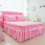 Hàn Quốc bông cưới giường ren bedspread váy Simmons nệm bụi 1.5m1.8 giường ngủ bìa váy đúp - Váy Petti ga giường có viền